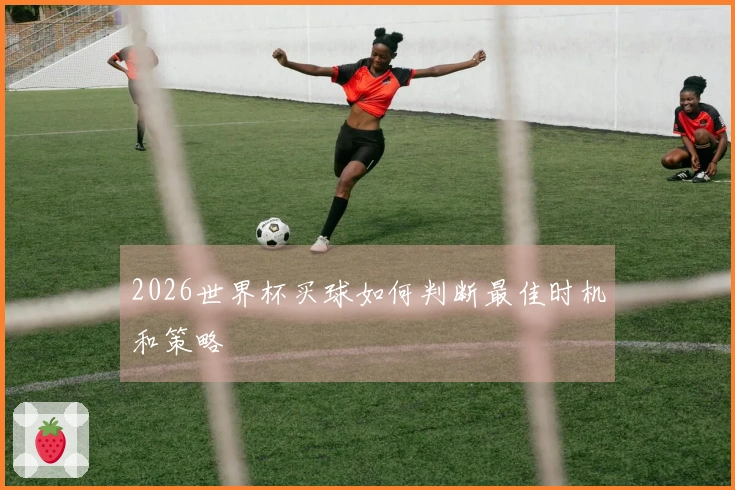 2026世界杯买球如何判断最佳时机和策略