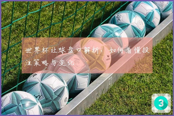 世界杯让球盘口解析，如何看懂投注策略与变化